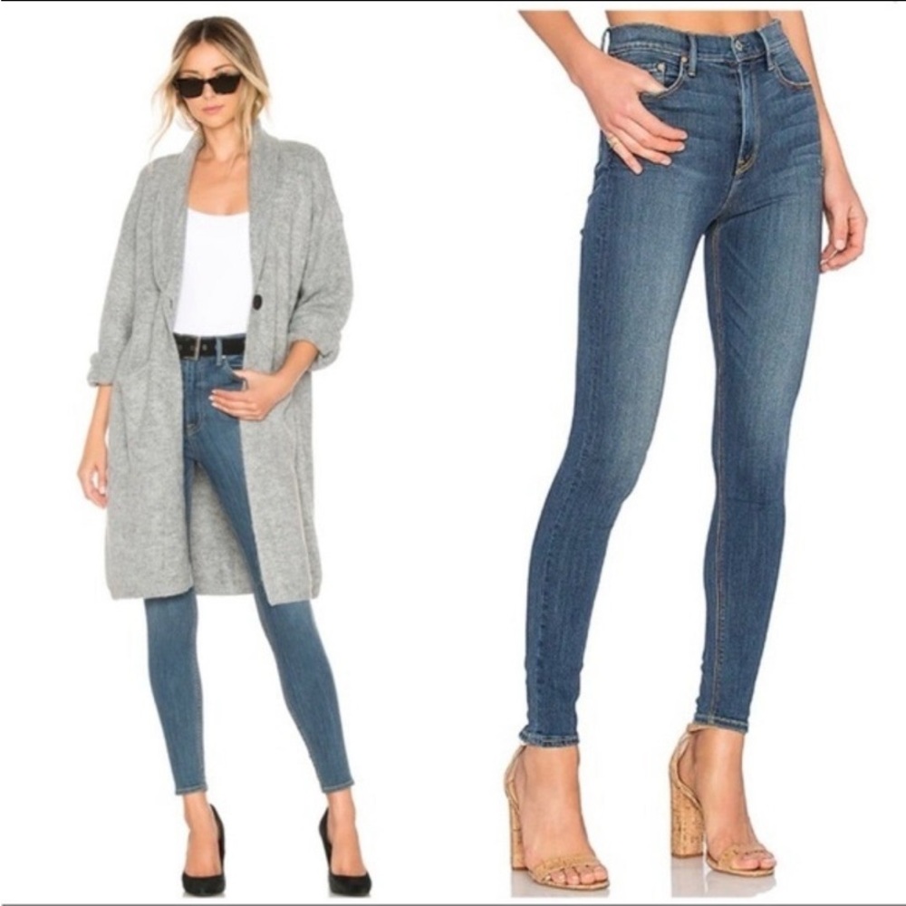 GRLFRND Kendall Skinny Jeans 24 You & Me Against the World Wash